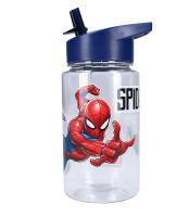 Gourde plastique 450ml Spiderman let's eat rouge R.200-4747