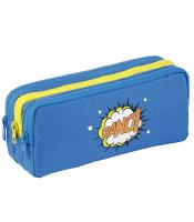 Fourre-tout rectangulaire power boy 3 compartiments bleu R .098232-22