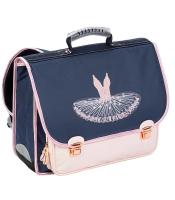 Cartable moyen modèle Ballerine 2 compartiments bleu rose R.099760-01