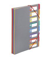 Trieur A4 12 compartiments PP rainbow touch  R.990917-02