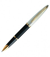 Stylo bille WATERMAN Carène Deluxe laqué noire  GT R.WMS0700000